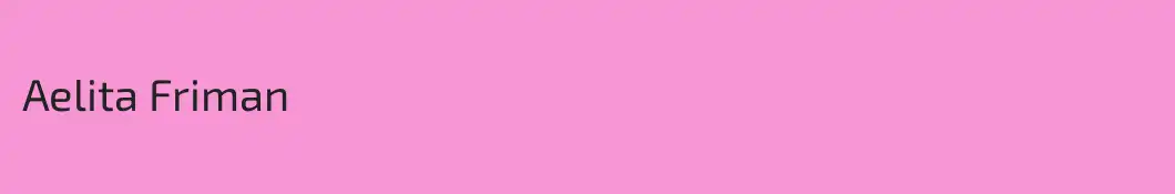 Aelita Friman